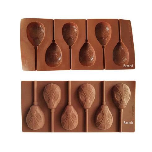 Silicone Spiderman Lollipop Mould