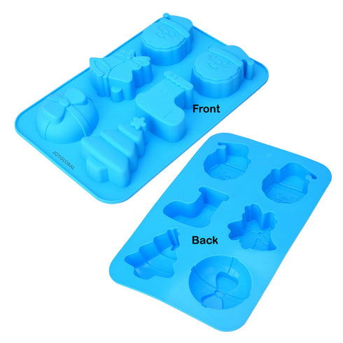 Silicone Best Christmas Theme Mould With 6 Cavities - Output weight Approx 40 Grams