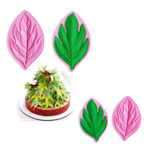 Silicone 3D leaf with veins Mould