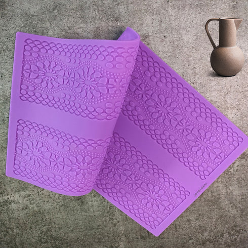 Silicone 2 Layer Designer Lace Mat
