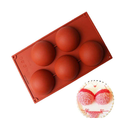 Half Sphere Silicone Mould - Dia 8 CM