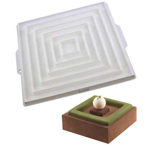 Double Square Rings Insert Decore Entremet Mould