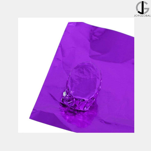 JoyGlobal Aluminum Foil Wrappers - Purple