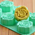 Silicone 6 Cavity Rose Mould - 110 Grams