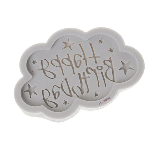 Cloud and Star Happy Birthday Mould