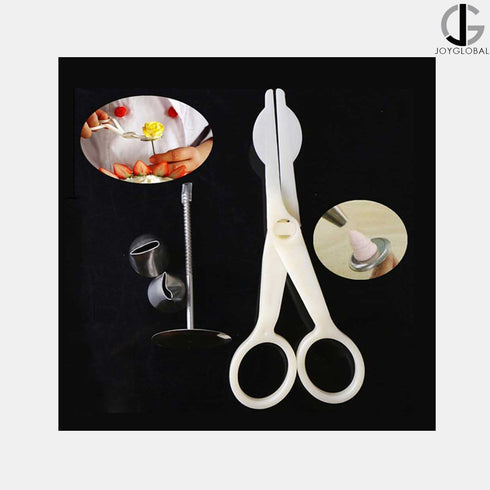 JoyGlobal Piping Nozzle Scissors Flower Stand Nail