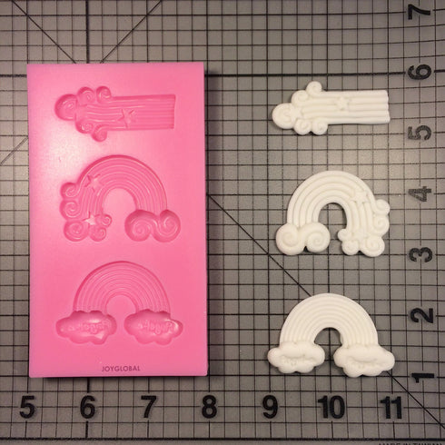 Silicone Rainbow And Cloud Mould