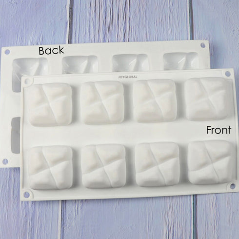 Non-Stick Silicone Square Dessert Mould for Easy Unmolding