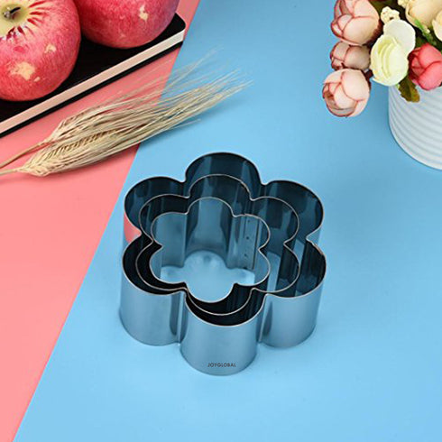 Stainless Steel Flower Cutter - Set of 3 Pieces