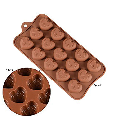 Silicone Heart Couple Chocolate Mould