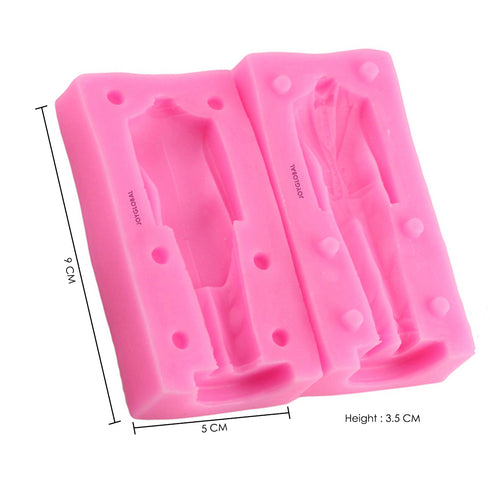 Silicone 3D Man Wedding Suit Dress Mould