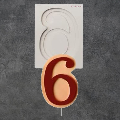 Silicone Number Mould for Baking - Six Number Shape
