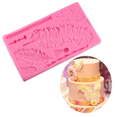 Silicone Feathers Mould - 8 Cavity