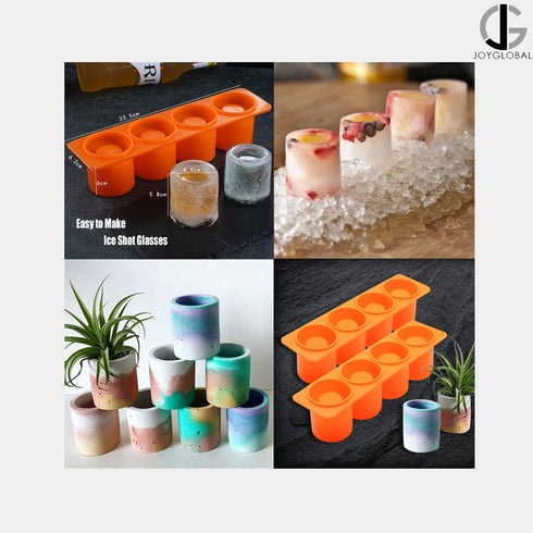 Silicone Shot Glass Planter Mould