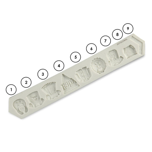 Silicone Baby Clothes Theme Mould