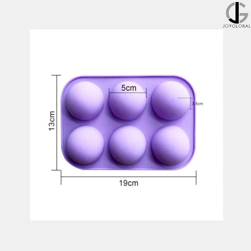 Silicone Half Sphere Soap Mould - 40 Grams