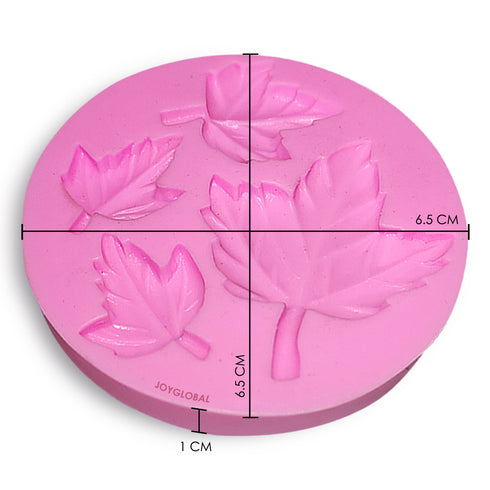Silicone Leaf Mould - 4 Cavity
