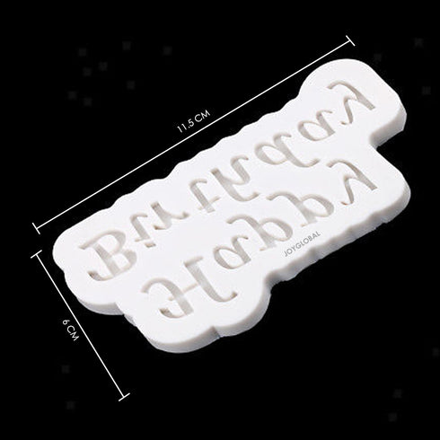 Silicone Happy Birthday Letter Mould
