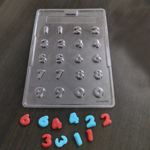 Cacao Numbers 0 to 9 PVC Chocolate Mould