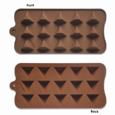 Silicone Pyramid Shape Mould - 15 Cavity