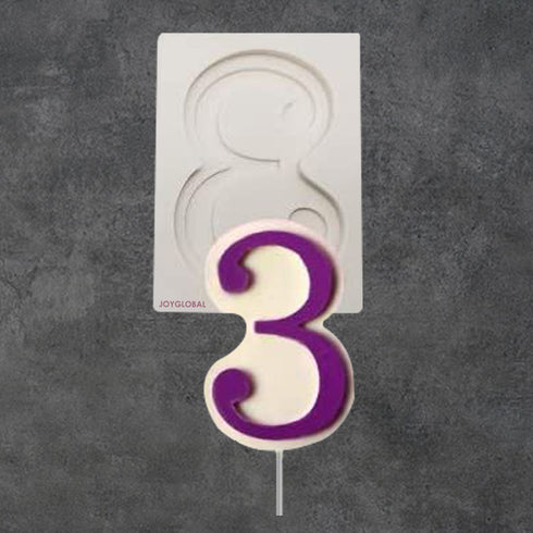 Silicone Numeral Mold for Effortless Baking Creations