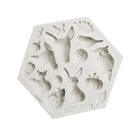 Silicone Jungle Theme Animals Mould