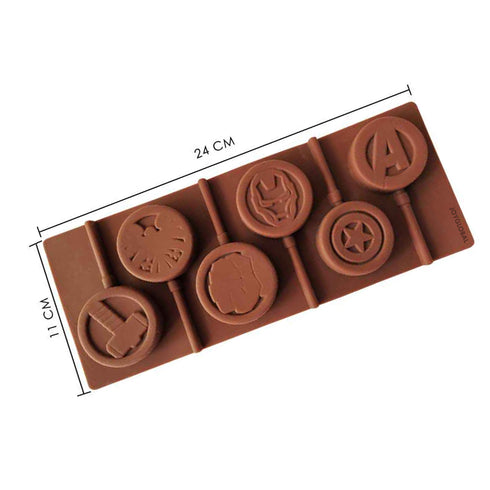 Silicone Superhero Lollipop Mould
