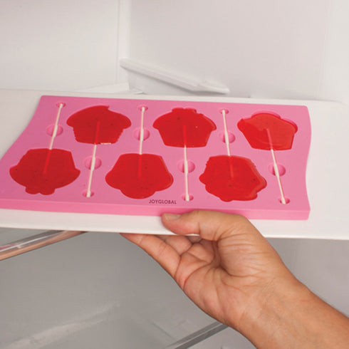 Silicone Muffin Cupcake Shaped Lollipop Mould