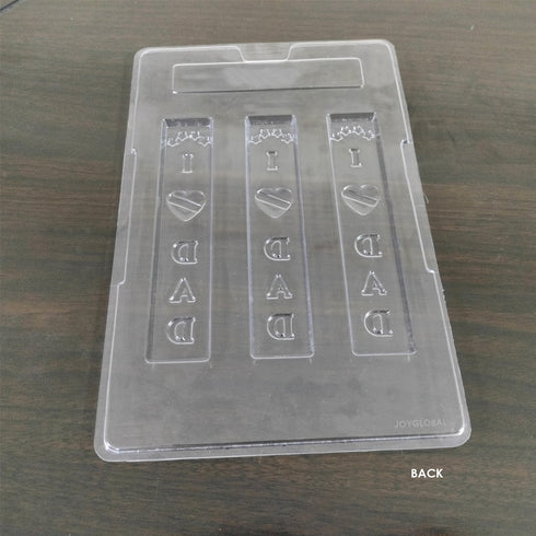 Cacao "I ❤ DAD" Shape PVC Chocolate Mould