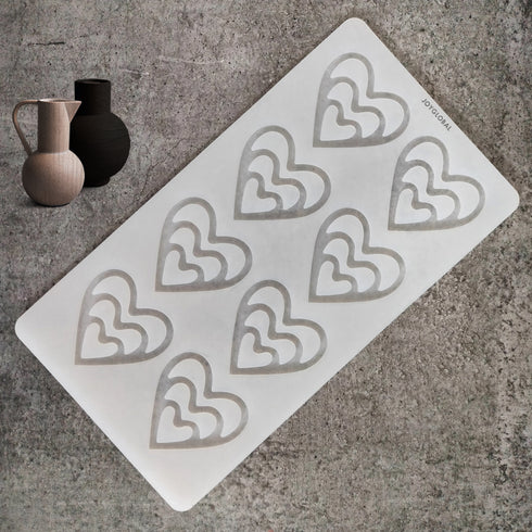 Silicone Heart Garnishing Mould