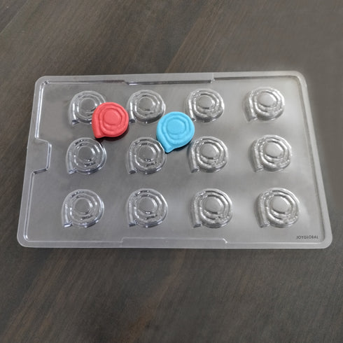 Cacao Jamin Chakkar Cracker PVC Chocolate Mould - 7 Grams
