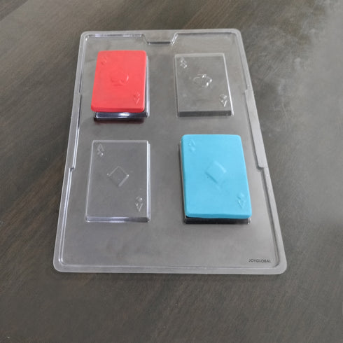 Cacao Poker Play Card Shape PVC Mould