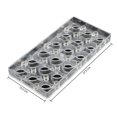 Polycarbonate Magnetic Droplet Shape Mould - 8 Grams