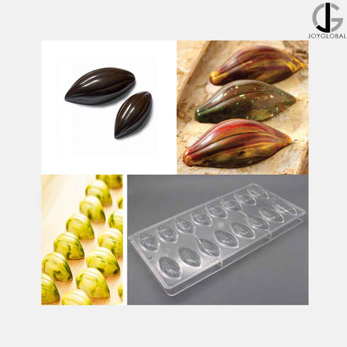Polycarbonate Cocoa Bean Mould - 16 Cavity