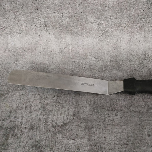 Stainless Steel Palette Knife Bent with Plastic Handle - 8 Inch