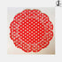 Red Lace Paper Doilies 8.5" Inch