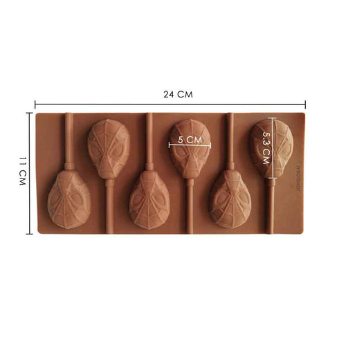 Silicone Spiderman Lollipop Mould