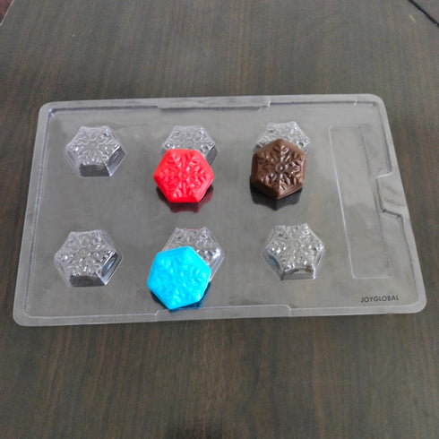 Cacao Snowflakes Shape PVC Mould - 15 Grams