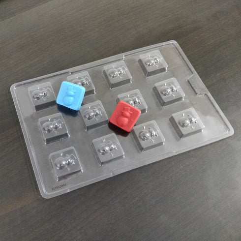 Cacao Snowman Shape PVC Mould