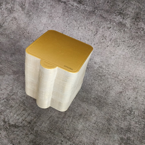 Square Pastry Base 100-Pieces, Golden