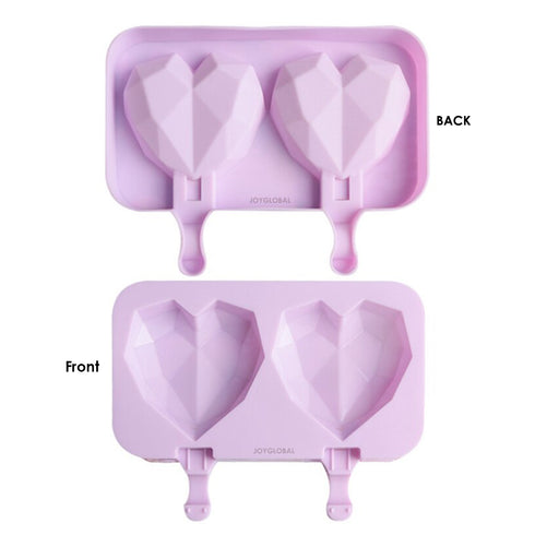 Geometric Heart Cakesicle Mold | Silicone Diamond Mould