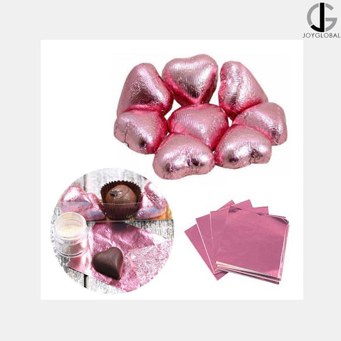 Aluminium Chocolate Wrappers - Pink