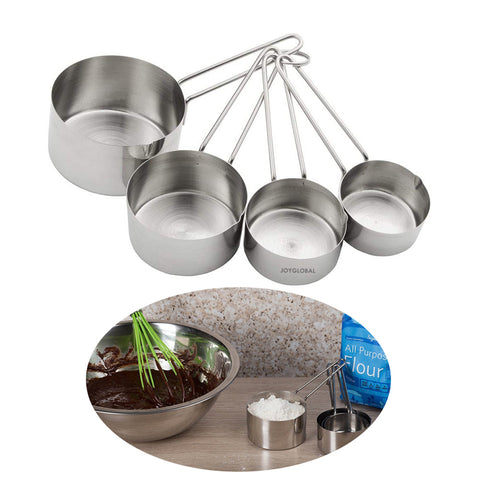 Stainless Steel Measuring Four Cup Set