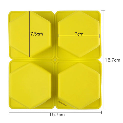 Silicone Hexagon Mould - 120 Grams