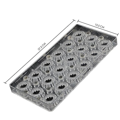 Polycarbonate Magnetic Flower Mould - 11 Grams