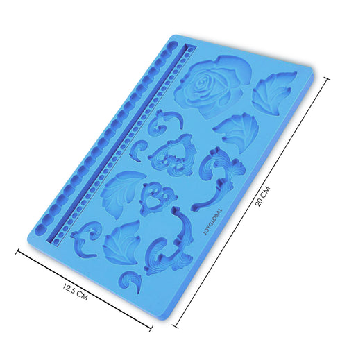 Silicone Rose Flower Leaves Mat Mould