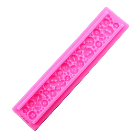 Silicone Buttons Strip Lace Mould