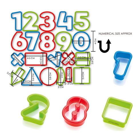 Numbers & Symbols Pull Press Bakeware Cutters (Number 0-9)