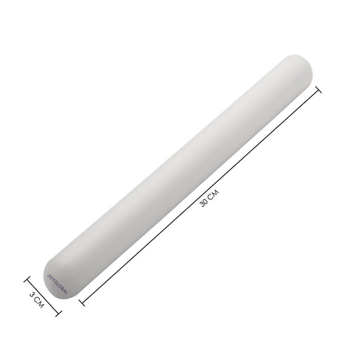 12 Inch Rolling Pin - White