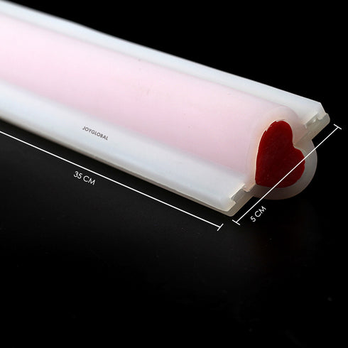 Silicone Heart Tube Column Embeds Mould